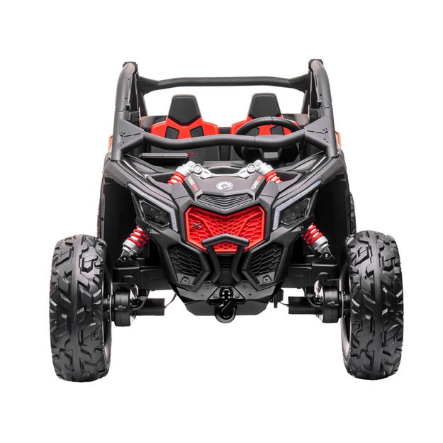 Dvivietis elektromobilis 4x4 bagis Can-am Maverick, 24V, oranžinis