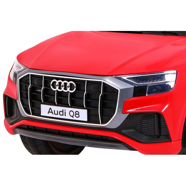 Vienvietis elektrinis džipas vaikams Audi Q8 LIFT, raudonas