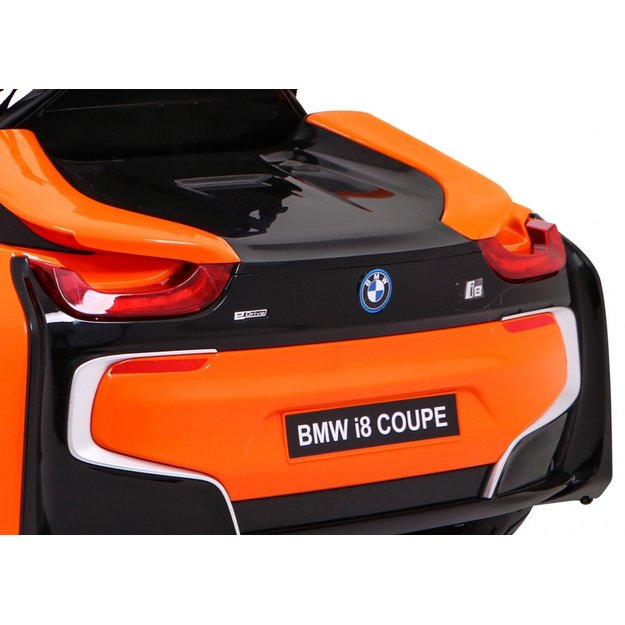 Vienvietis elektromobilis vaikams BMW I8 Lift, oranžinis