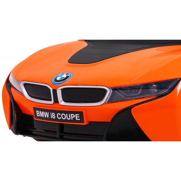 Vienvietis elektromobilis vaikams BMW I8 Lift, oranžinis