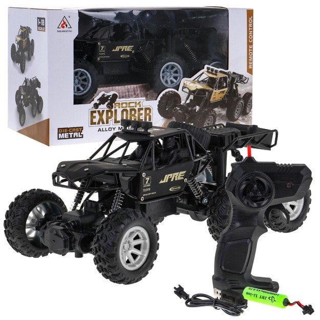 Nuotoliniu būdu valdomas Rock Explorer 4x4 visureigis vaikams 