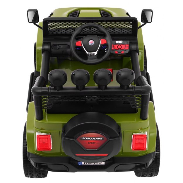 Vienvietis elektrinis džipas vaikams Raptor Drifter 4x4, žalias