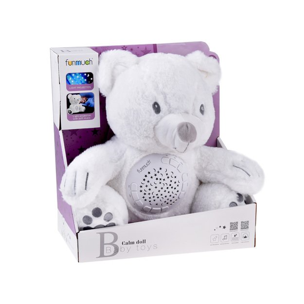 Pliušinis žaislas naktinė lempa su garso efektais, meškiukas 21 Pliušinis žaislas naktinė lempa su garso efektais, meškiukas 21