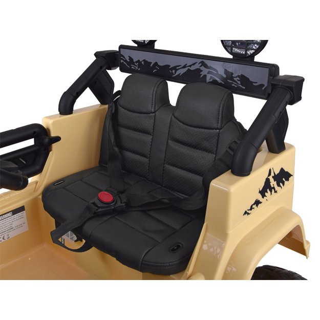 Dvivietis elektrinis džipas Toyota FJ Cruiser, rudas