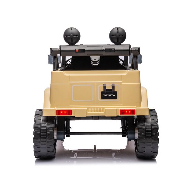 Dvivietis elektrinis džipas Toyota FJ Cruiser, rudas