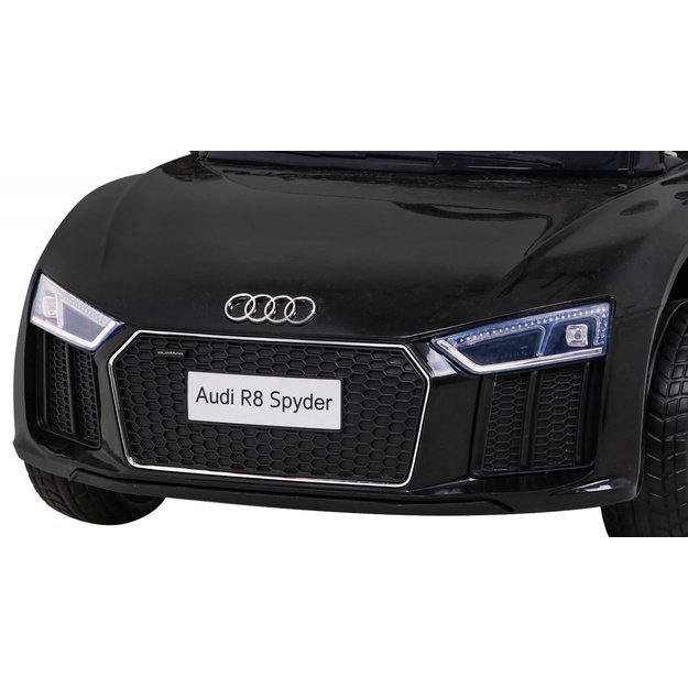 Vienvietis elektromobilis vaikams Audi R8, juodas