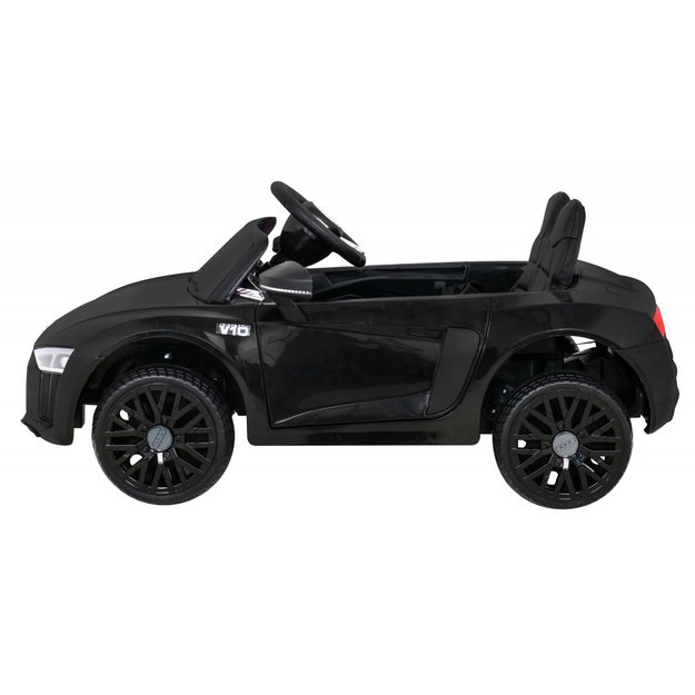 Vienvietis elektromobilis vaikams Audi R8, juodas