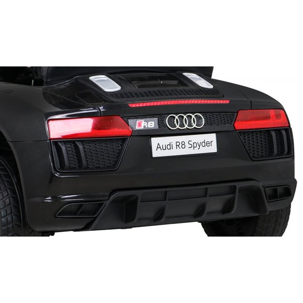 Vienvietis elektromobilis vaikams Audi R8, juodas