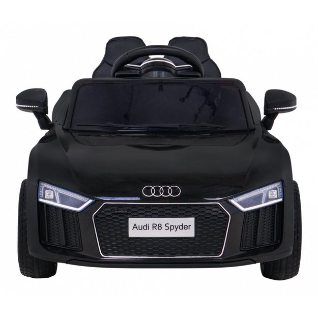 Vienvietis elektromobilis vaikams Audi R8, juodas