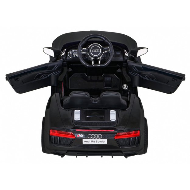 Vienvietis elektromobilis vaikams Audi R8, juodas