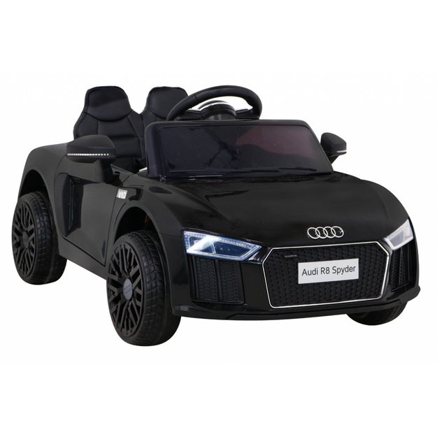 Vienvietis elektromobilis vaikams Audi R8, juodas