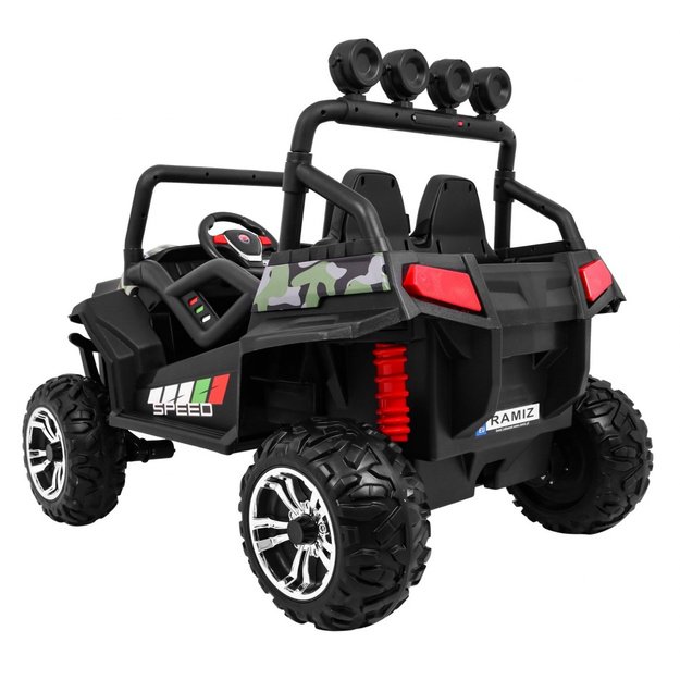 Dvivietis elektromobilis 4x4 bagis Grand Buggy, kamufliažinis