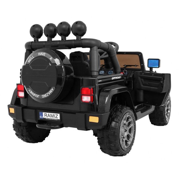 Vienvietis elektromobilis vaikams Full Time 4WD, juodas