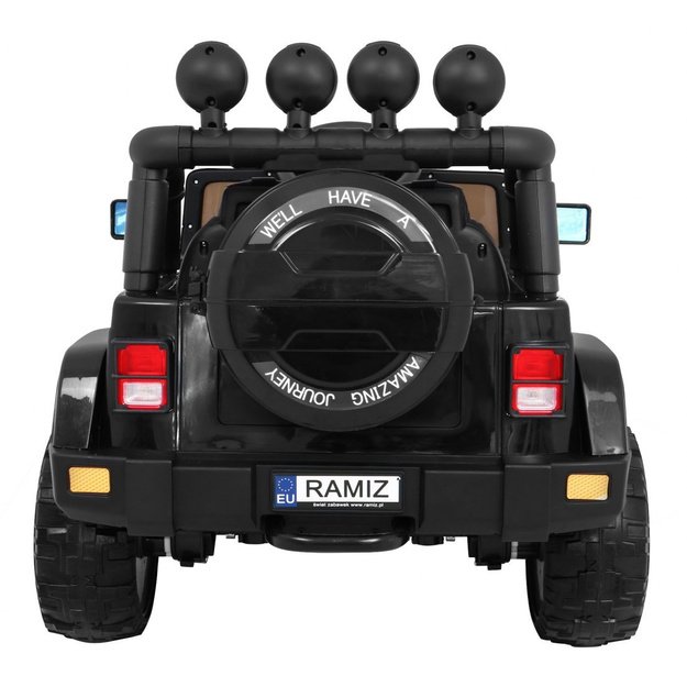 Vienvietis elektromobilis vaikams Full Time 4WD, juodas