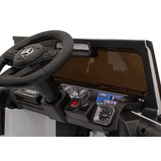 Vienvietis elektrinis džipas vaikams Mercedes AMG G63, baltas