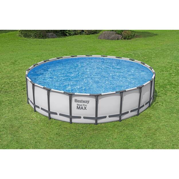 Apvalus karkasinis sodo baseinas 610x132 cm SteelPRO, BESTWAY