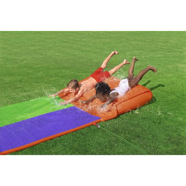 Dviguba vandens trasa čiuožykla vaikams „SplashCoaster“, Bestway 