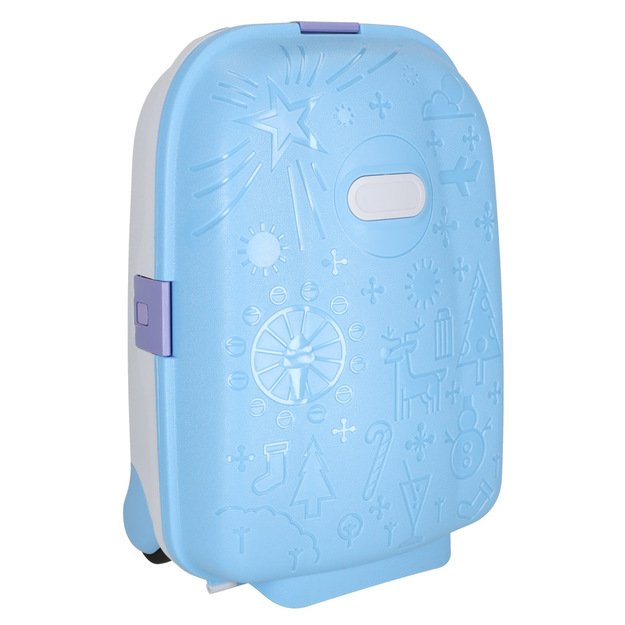 Vaikiškas kelioninis lagaminas ant ratukų, mėlynas