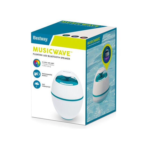 Plaukiojanti baseino kolonėlė „MusicWave“ su "Bluetooth ir LED lemputėmis, Bestway