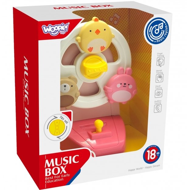 Edukacinė muzikinė dėžutė karuselė, WOOPIE BABY