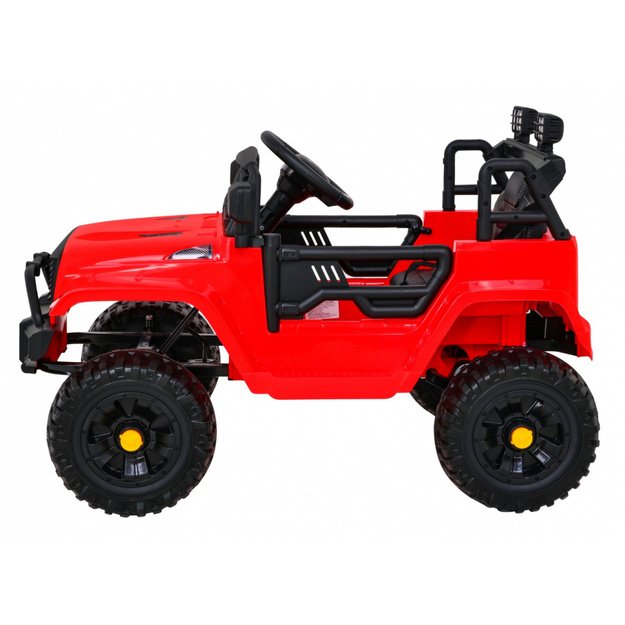 Vienvietis elektrinis džipas vaikams Jeep Dark Night, raudonas