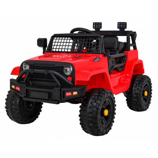 Vienvietis elektrinis džipas vaikams Jeep Dark Night, raudonas
