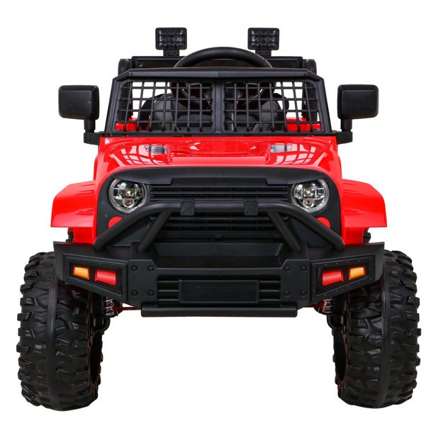 Vienvietis elektrinis džipas vaikams Jeep Dark Night, raudonas