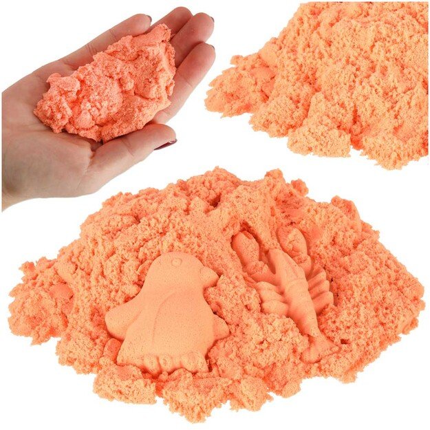 Kinetinis smėlis, oranžinis, 1 kg