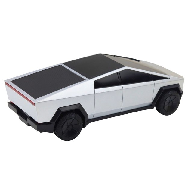 Nuotoliniu būdu valdomas futuristinis automobilis su 4 vairavimo režimais, sidabrinis 2