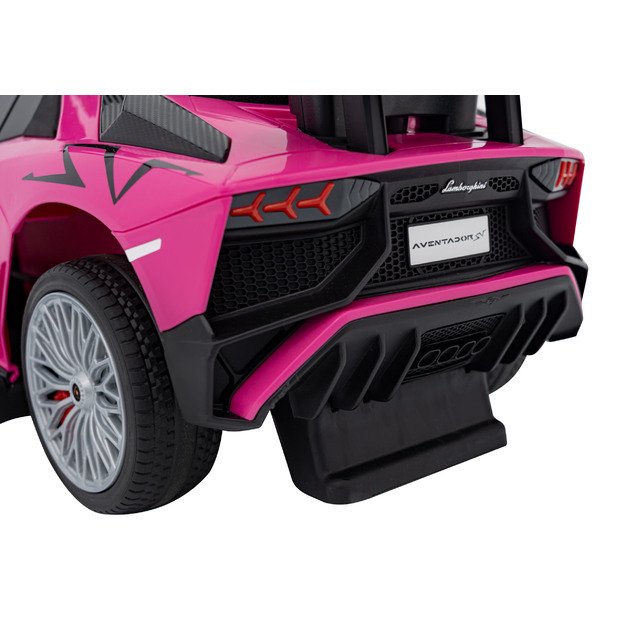Paspiriama mašinėlė - stumdukas Lamborghini Aventador SV  vaikams, rožinė