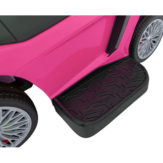 Paspiriama mašinėlė - stumdukas Lamborghini Aventador SV  vaikams, rožinė