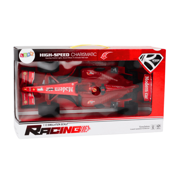 Žaislinis sportinis F1 automobilis 1:12, raudonas 6