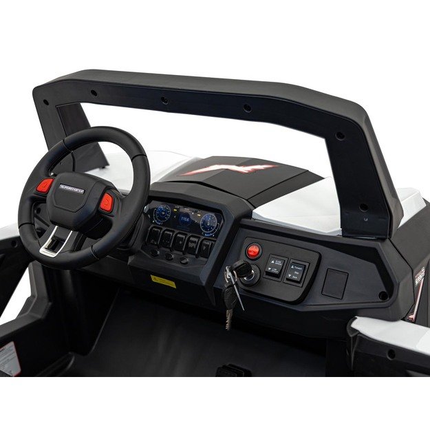 Dvivietis elektrinis bagis vaikams UTV-MX 2000N, baltas