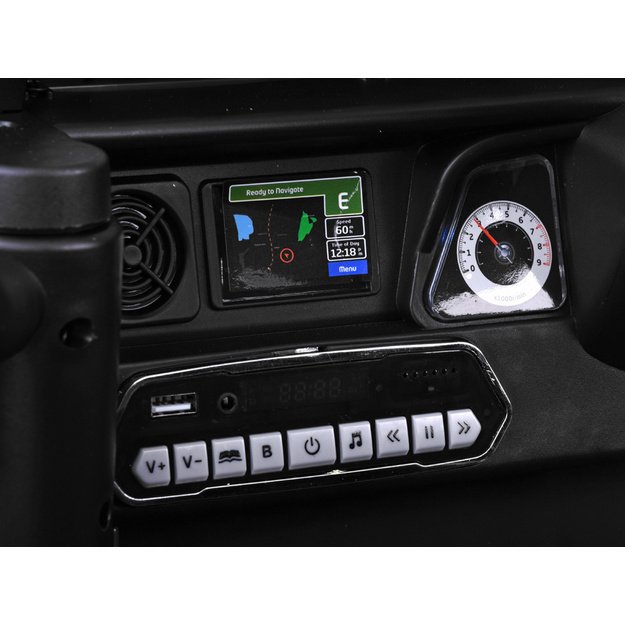 Vienvietis elektrinis džipas Toyota FJ Cruiser, raudonas