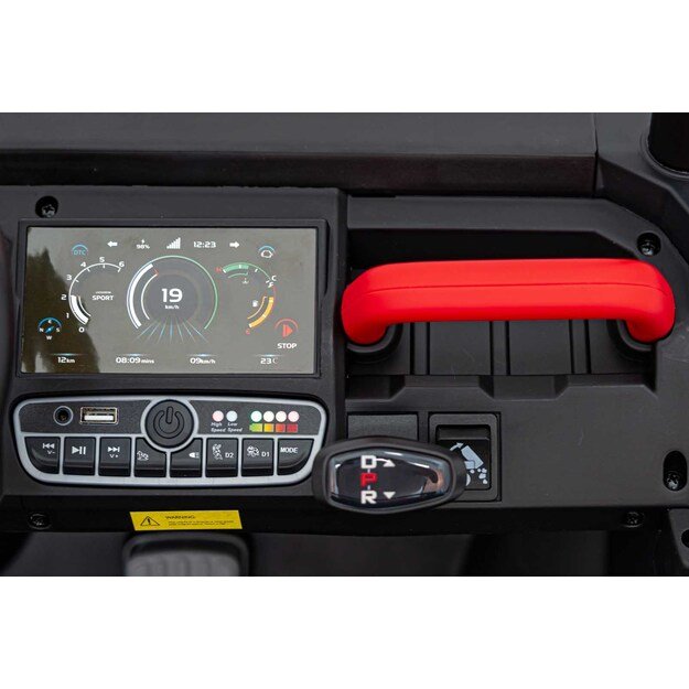 Dvivietis elektromobilis Farmer Truck Speed 900, raudonas