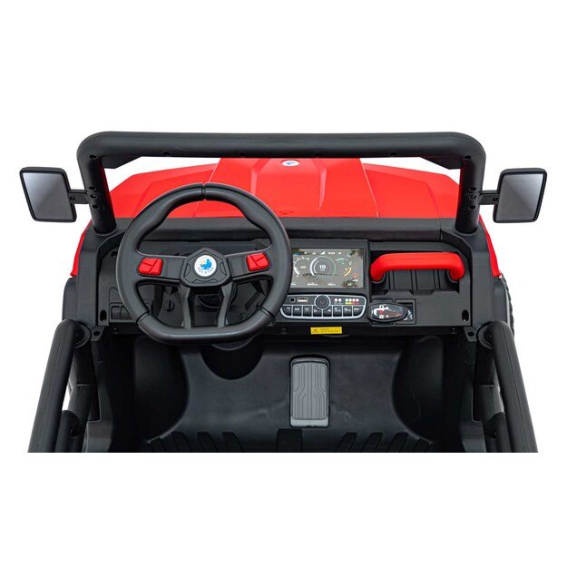 Dvivietis elektromobilis Farmer Truck Speed 900, raudonas