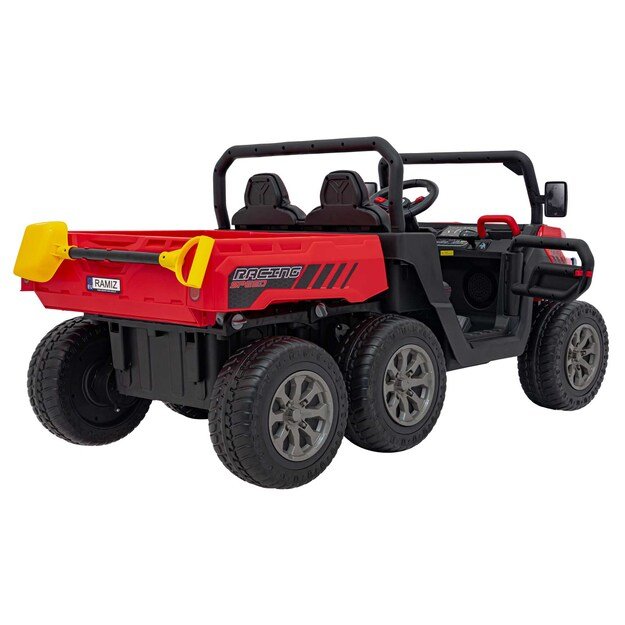 Dvivietis elektromobilis Farmer Truck Speed 900, raudonas