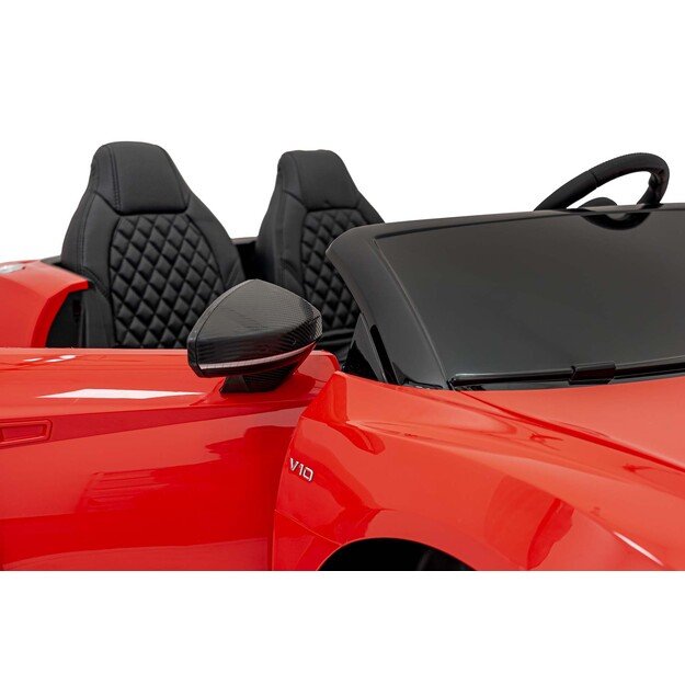 Dvivietis elektromobilis vaikams Audi Spyder R8 LIFT STRONG, raudonas