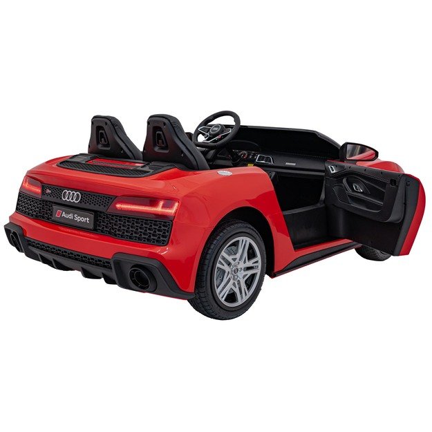 Dvivietis elektromobilis vaikams Audi Spyder R8 LIFT STRONG, raudonas
