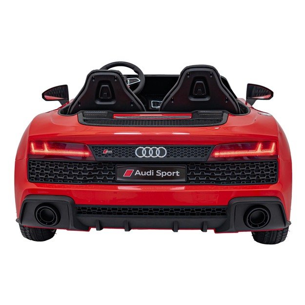Dvivietis elektromobilis vaikams Audi Spyder R8 LIFT STRONG, raudonas