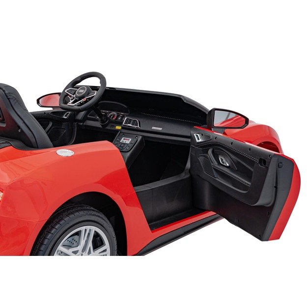 Dvivietis elektromobilis vaikams Audi Spyder R8 LIFT STRONG, raudonas