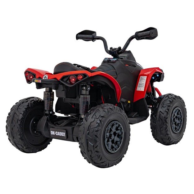 Vienvietis elektrinis keturratis vaikams Maverick ATV, raudonas