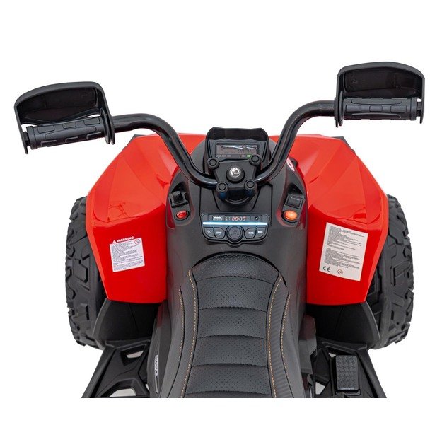Vienvietis elektrinis keturratis vaikams Maverick ATV, raudonas