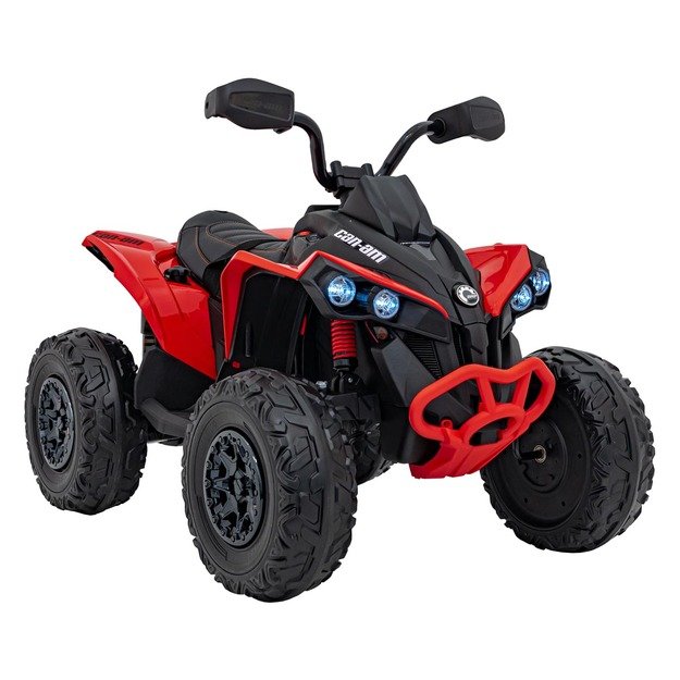Vienvietis elektrinis keturratis vaikams Maverick ATV, raudonas
