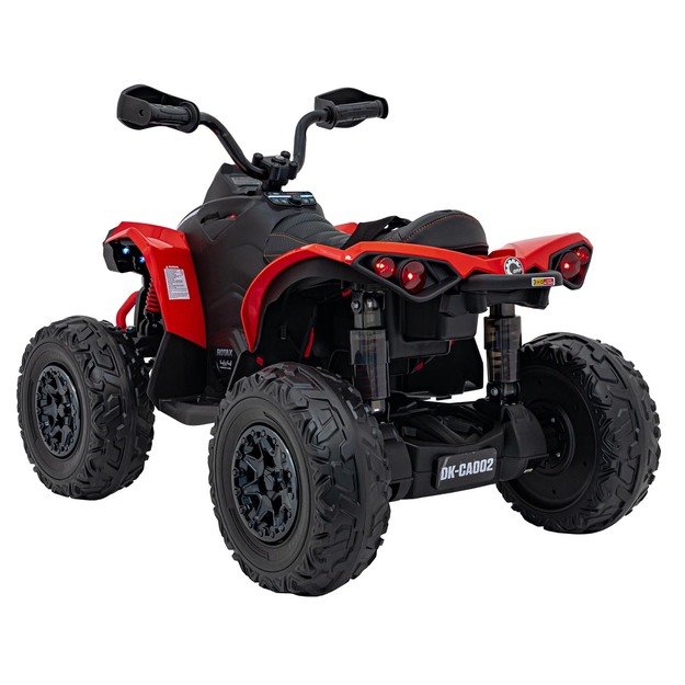 Vienvietis elektrinis keturratis vaikams Maverick ATV, raudonas