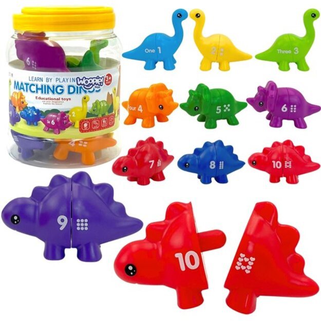 Edukacinis Montessori rūšiavimo rinkinys „Suderink skaičius“ 10 el., WOOPIE