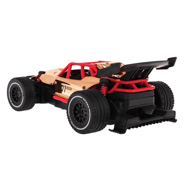 Nuotoliniu būdu valdomas lenktyninis RACING 01 automobilis, auksinis