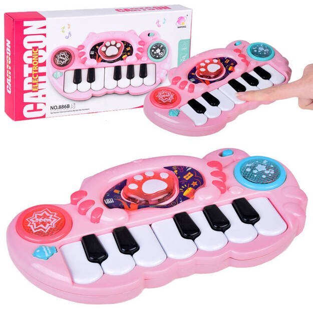 Interaktyvus pianinas, rožinis