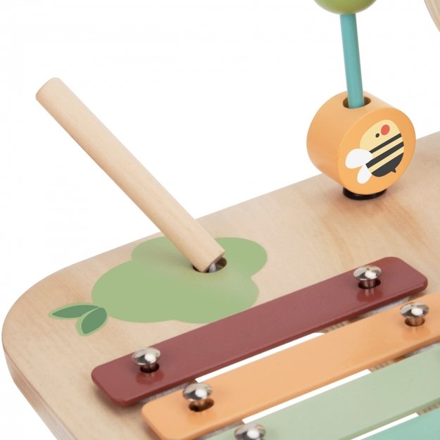 Medinis sensorinis edukacinis stalas vaikams 5in1, WOOPIE GREEN 24