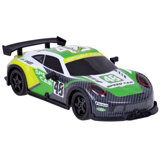Nuotoliniu būdu valdomas sportinis „Drift Super Race“ automobilis, žalias